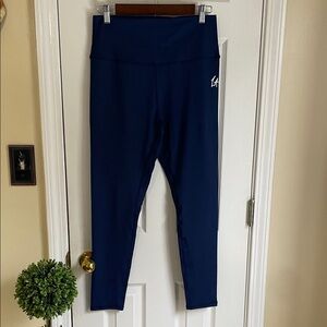 Women's Navy Blue Athletic Boho Leggings